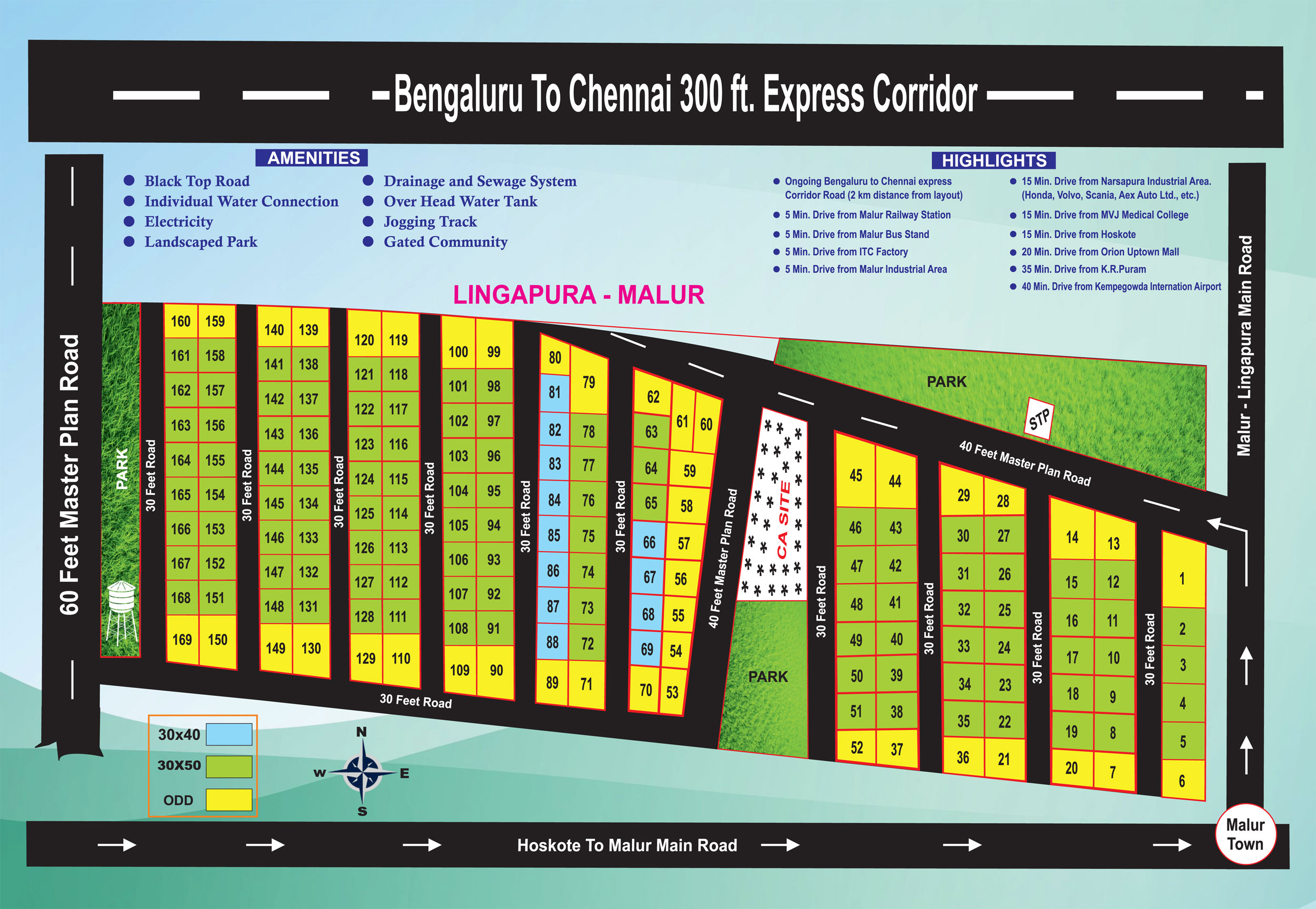 Kanakasree Enclave - Premium Villa Plots - layout_map